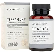 Terraflora Advanced Care Synbiotic - SBO Probiotic and Prebiotic, Digestive & Gut Health, Soil Based Spore Pre and Probiotics for Women and Men with Bacillus Coagulans, Subtilis, Vegan - 60 Capsules