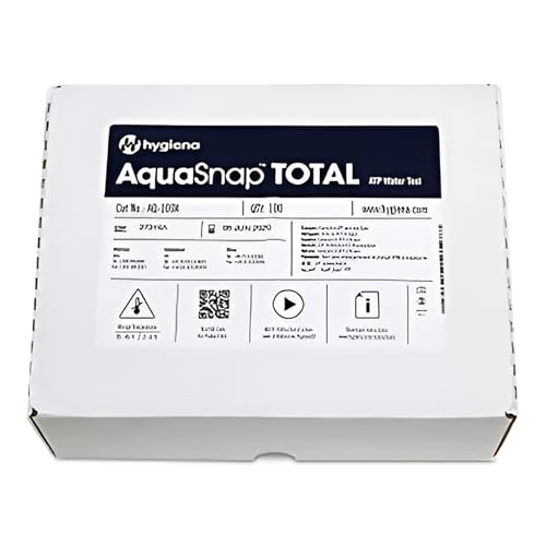 Hygiena Bio Shield Tech AquaSnap Total - Water ATP Testing Device for Biological Contamination for use luminometers AQ-100X 100 Per Box
