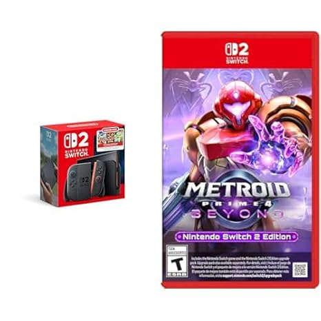 Nintendo SwitchTM 2: Choose Your Game Bundle + Metroid PrimeTM 4: Beyond SwitchTM 2 Edition