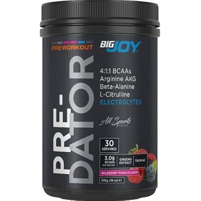 Bigjoy Pre-Workout Predator - Forest Fruits Flavored 1 Pack 1 X 510 G