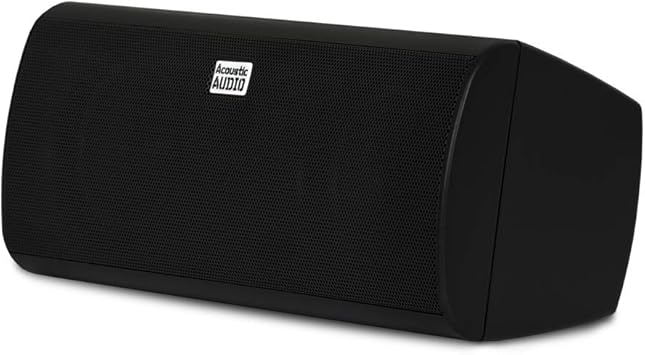 Acoustic Audio by Goldwood Acoustic Audio AA35CB Indoor Center 3 Way Speaker 400 Watts Black Bookshelf, 3-Inch