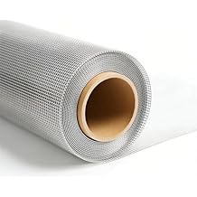 MAGZO 304 Stainless Steel Mesh Screen Roll 35in x 10ft - 22 Mesh Pet Proof Metal Window Screen Replacement, Screen Door Mesh for Patio,Porch,Pet,Cage,Vent Cover,Filter,Gutter Guard,Rodent Protection