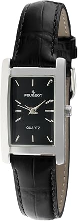 Peugeot Women Rectangular H Shape Wrist Watch with Matching Wrist Strap