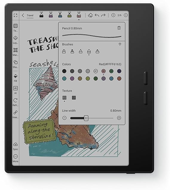 BOOX Tablet Go Color 7 Gen II E Ink Tablet Support Active Stylus InkSense (Black)