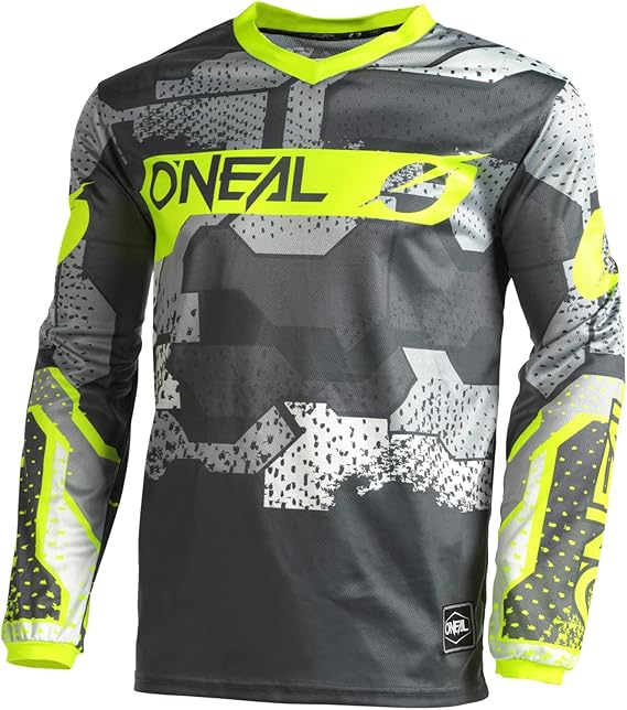 O'NEAL Element Camo Jersey, Gray/Yellow MD