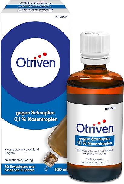 Otriven 0.1% Nasal Drops for Adults 100 ml Solution