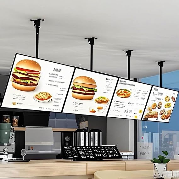 Ultrathin Frame LED Light Box,LED Backlit Menu Board,Illuminated Poster Display,Vertical Slim LED Display Screen Board,for Decoration Exhibition Advertisement 4pc-50 * 80cm